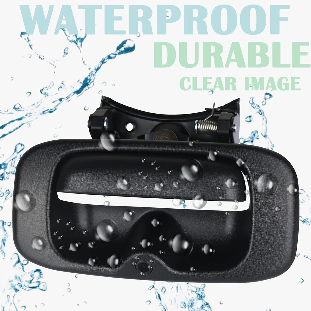 Backup Camera Tailgate Handle Rear View Camera Liftgate Latch Handle Compatible with 1999-2007 Chevrolet Chevy Silverado,GMC Sierra 1500 2500 3500 HD
