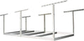 MonsterRax 4x8 Overhead Storage Rack Frame Kit - Hanging Storage Shelves, Ceiling Storage Rack System, Overhead Garage Organizers - (White, 12"-21")