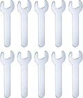 HARFINGTON 10pcs Small Wrench Open End Wrench 14x87x2mm Metric U-Shaped Single Open Ended Spanner Super Thin Small Flat Head Galvanizing Wrench for Automotive Repair Furniture Assembly