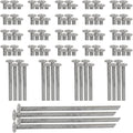 SmartSign Rebar Spikes - Pack of 100, Length 14", Diameter 1/2", Heavy Duty Metal Rebar Stakes for 6ft Parking Curbs/Wheel Stop/Speed Bump, Silver