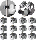 3-H 12 Pack Mop and Broom Holder Big Size Hanging 1 KG Extra,Broom Hanger Wall Mount for Hanging and Organizing Shove Rake Yard Tools in Shed Kitchen Laundry Room Bathroom Garden(grey)