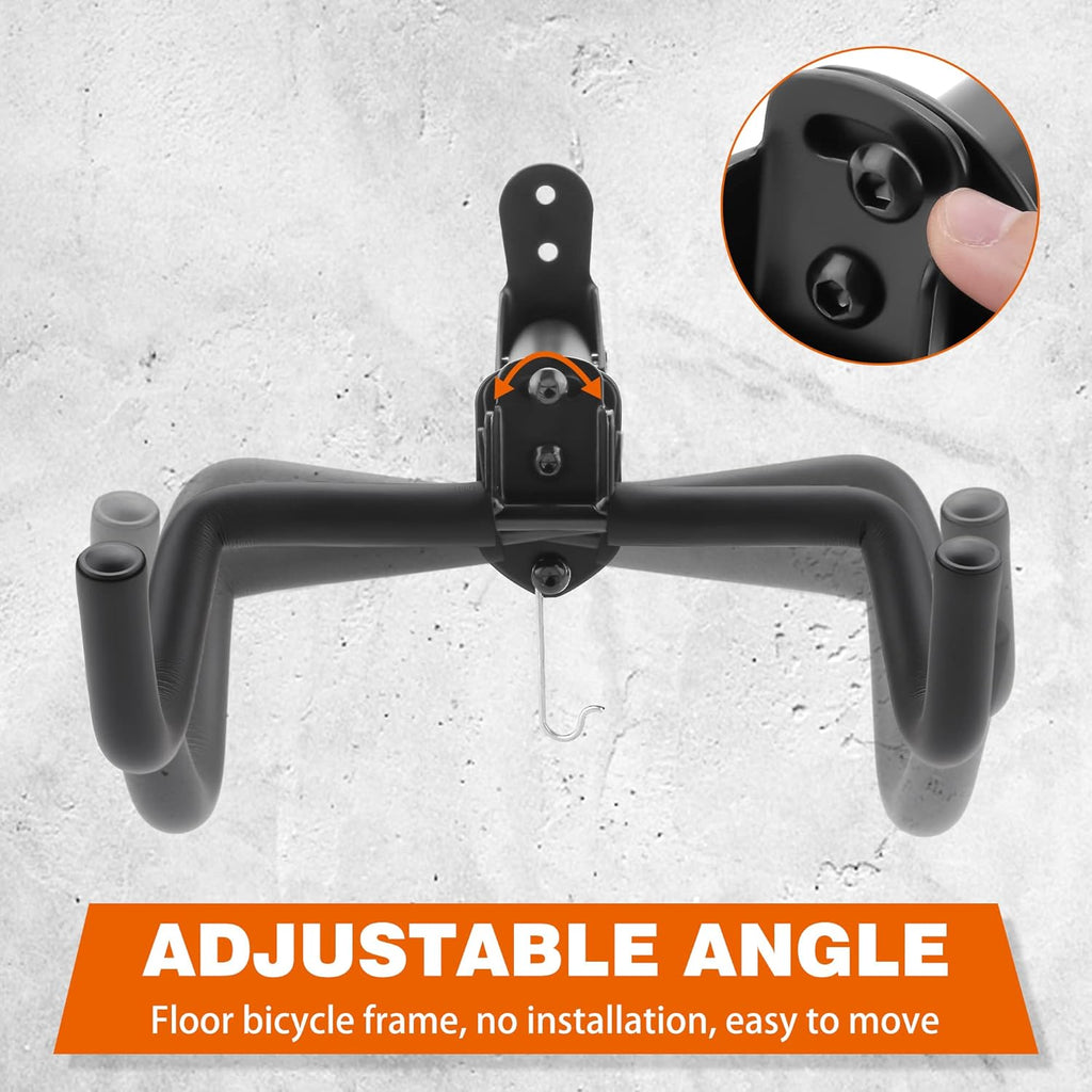 2PACK Bike Rack Garage Bike Wall Mount Bicycle Wall Hanger Bike Hook Bike Storage Rack for Indoor Storage Bike Horizontal Hanger Bicycle Wall Mount Bicycle Wall Rack