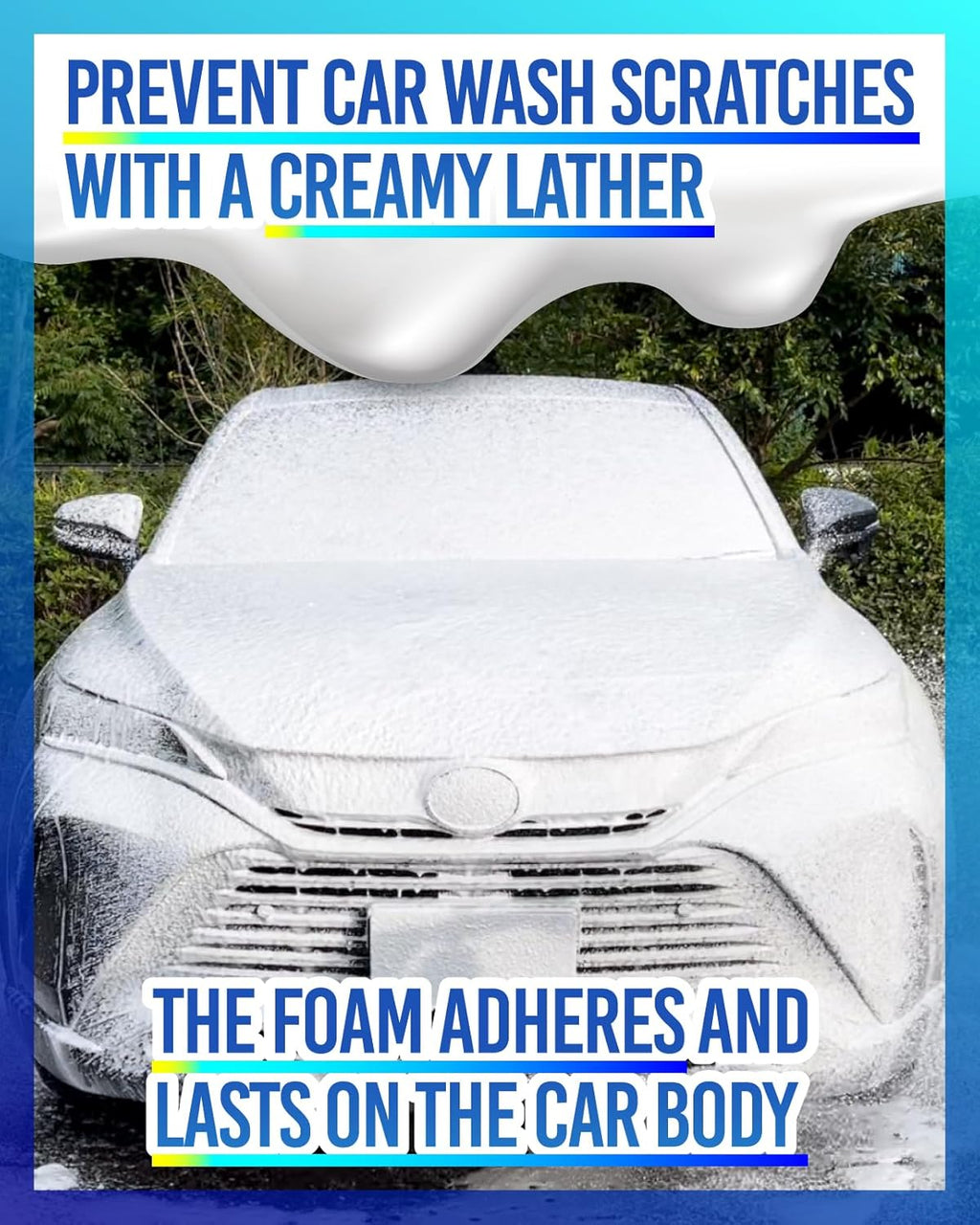 MJJC Foam (20 fl oz) Ultimate Snow Foam Car Wash Soap Specialized Car Shampoo for Foam Cannon and Pressure Washer, Safe for Cars (pH Neutral, 10x Concentrated) (Refreshing cider aroma)