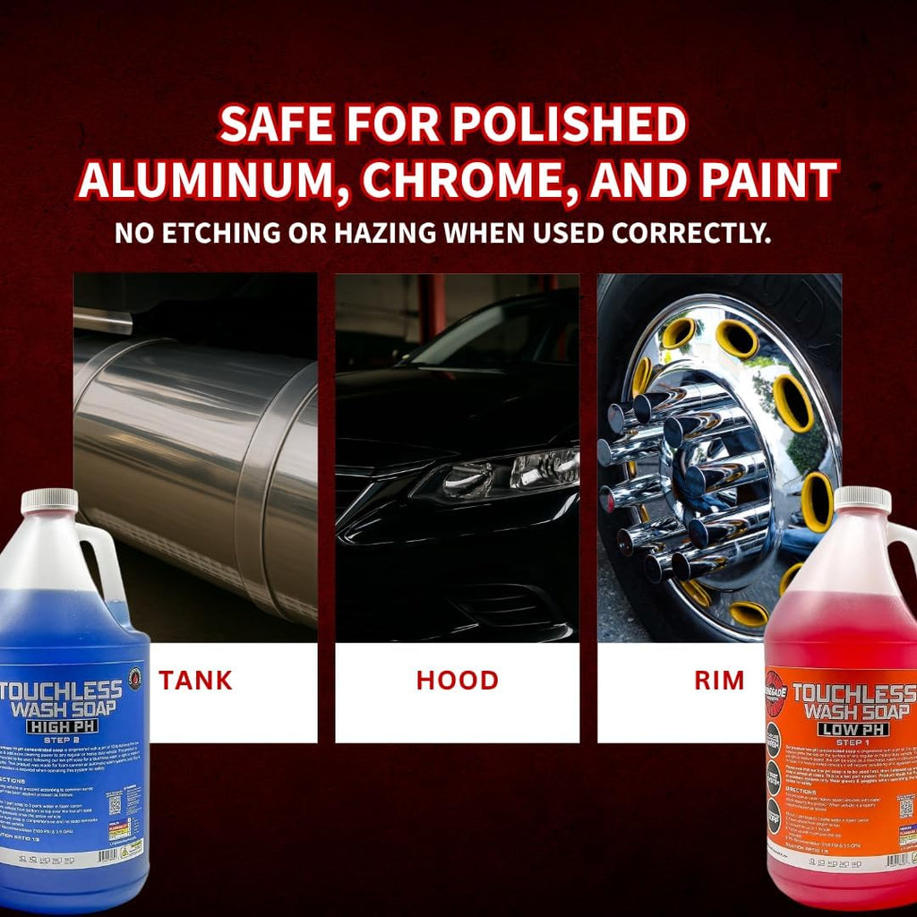 Renegade Products USA - Touchless 2-Step Truck Wash Soap System, Scrub Free Truck Cleaner for Big Rigs