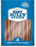 Best Bully Sticks 12 Inch Bully Sticks for Dogs - 50 Count (Pack of 1) - Natural, Easily Digestible, 100% Grass-Fed Beef, Grain and Rawhide Free