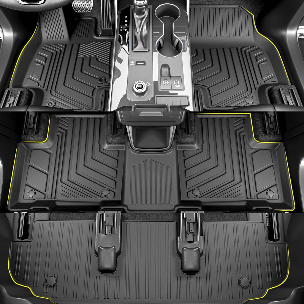 powoq Floor Mat Compatible with 2020-2025 Toyota Highlander Cargo Mat Trunk Liner Cargo Liner Replacement for 2020-2025 Toyota Highlander Accessories