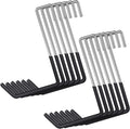 12 Pack Heavy Duty Rafter Hooks for Hanging Vinyl Coated Large S Hooks for Hanging Ladder Bike Hangers Garage Storage Organizer Black