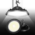 LED High Bay Lights, Super Bright 150W UFO High Bay LED Shop Lights, 22500LM 5000K, 0-10V Dimmable, 5' Cable Plug, IP65 Waterproof, ETL Listed Plug & Play Lighting High Bay for Gym Factory Warehouse