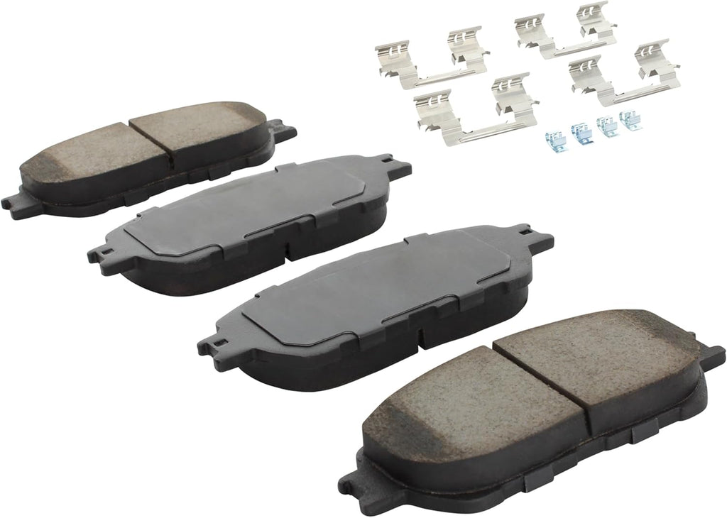 Premium Ceramic Front Brake Pads (1001-0906BC) Compatible with Toyota Tacoma 2005-2015