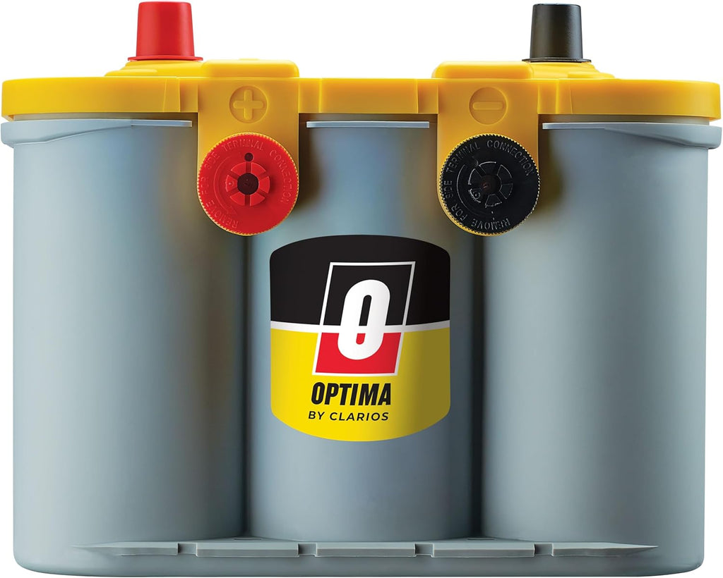 OPTIMA Batteries High Performance D34/78 YellowTop Dual Purpose Sealed AGM Car, Truck and SUV Battery, 750 CCA, Dual Terminal, Maintenance Free, Versitile Mounting