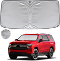 KAYZT Windshield Sun Shade for 2021-2025 Che-vrolet/Chevy Tahoe Foldable Sunshade Front Window Custom Fit Car Accessories