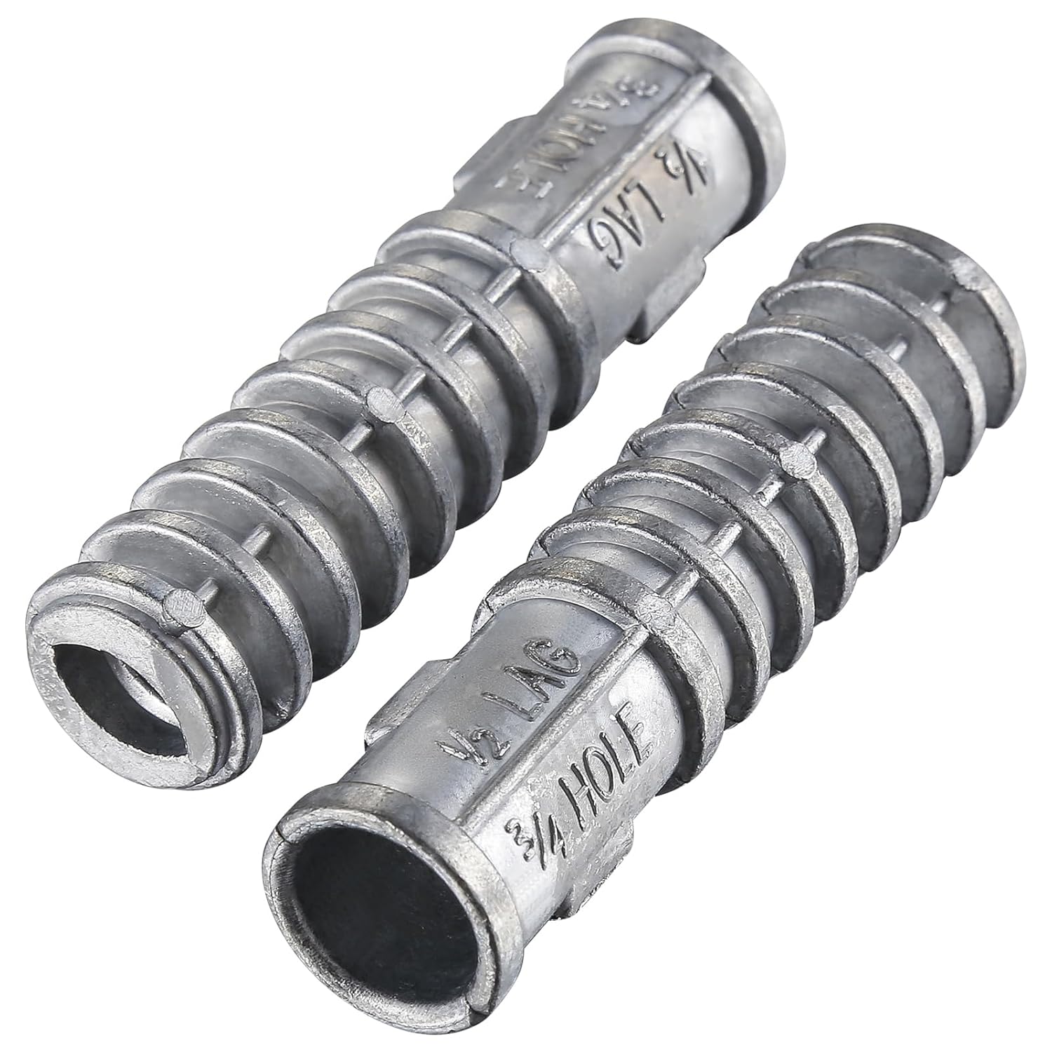 Wensilon(30pcs) 1/2 * 1-3/4 Lag Shield Anchor Long Zinc Alloy Bolts Concrete Anchors, Zinc Alloy Masonry Anchors Hole