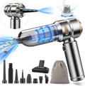 Mini Car Vacuum Cleaner,20000PA 4-in-1 Cordless Handheld Vacuum Cleaner with 6000mAh Battery Brushless Motor Hand Held Vacuum Air Duster & Air Blower & Pump for Car,Office and Home Cleaning