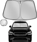 Windshield Sun Shade for 2016-2025 Volvo XC90 Foldable Sun Sunshade for Car Front Window Blocks UV Rays and Heat Automotive Interior Protector Custom Fit Accessories