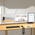 36W Ultra Bright Architect Desk Lamp with Clamp, Tall Overhead Rotatable Led Desk Light for Home Office, 47Inch Long Adjustable Monitor Light Bar with Remote for Computer Screen Desktop Table