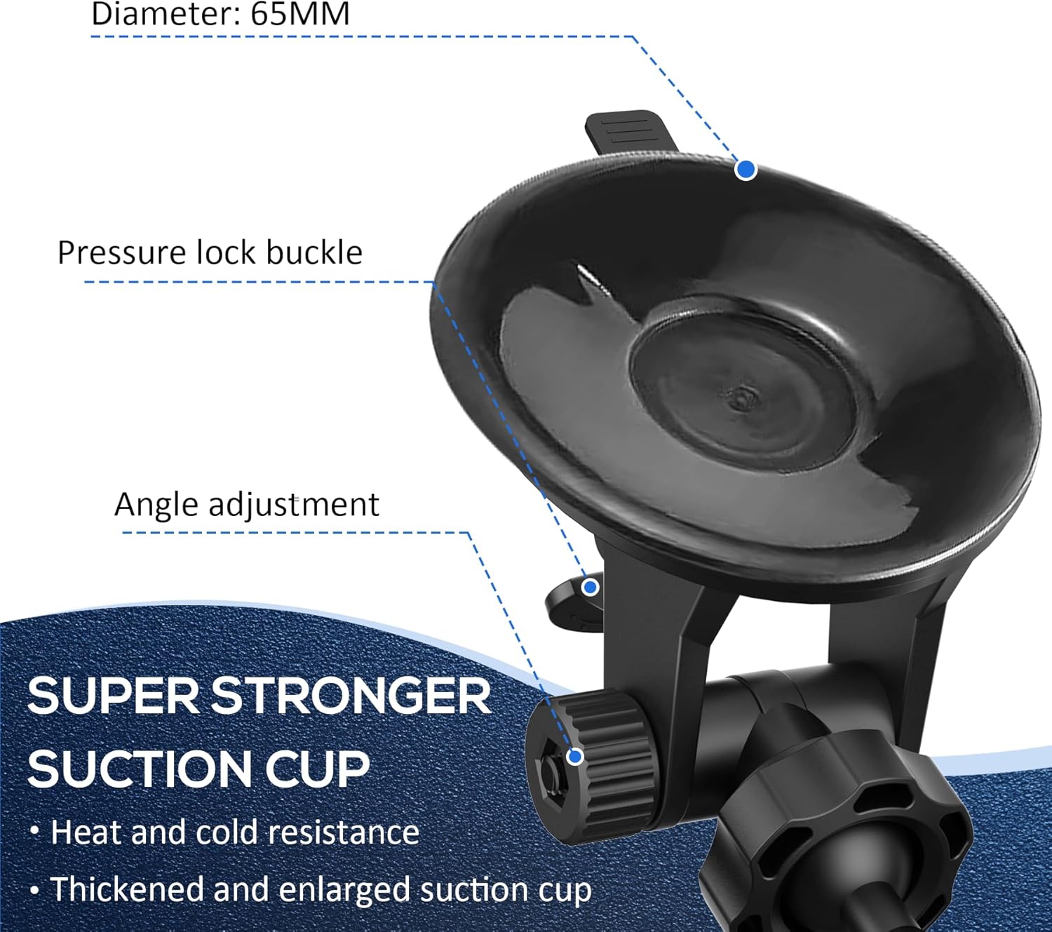 Super Radar Detector Mount,Super Car Windshield,Dashboard Suction Cup Bracket,Compatible with Rocky Mountain Phantom T,Escort,and Beltronics Radar Detector (For Escort Beltronics Rocky Mountain)