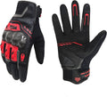 VXW Motorcycle Gloves for Men and Women - Gel Palm Sliders, Leather & Mesh Construction Full Finger Touchscreen, High-Speed Sports Gear for MTB/ATV/BMX/Motocross/Dirt Bike