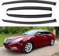 Window Visors Rain Guards for 2011 2012 2013 2014 Hyundai Sonata, Out-Channel Window Vent Wind Deflectors Visors Shades for 2011-2016 Hyundai Sonata Hybrid