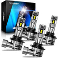 NOVSIGHT 9005 9006 Fog Light Bulbs - 80000LM 6500K Cool White, 1:1 Design Easy Installation, Non-Polarity Plug-and-Play, Pack of 4