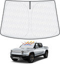 Cartist 5-Layer Windshield Sun Shade Custom Fit for Rivian R1T 2022-2025 2026 Accessories Foldable Car Front Window Sunshade Sun Visor Protector