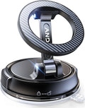 Car Phone Holder for Magsafe [78+LBS Strongest Suction & 2400gf Strongest Magnetic] 360° Adjustable Car Phone Mount, Phone Holders for Your Car for iPhone 16 Pro Max 15 14 13 12 Plus (Carbon Fiber)