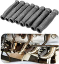 Spark Plug Wire Boots Thermal Protection Insulator Sleeve, 1200 Degree Heat shield Cover Wrap 6 inch for Car Truck 8PCS(black)