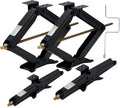Garvee 24" RV Scissor Jack - 7500lb Heavy Duty Leveling Stabilizer with Crank Handle, Stable Base, 4"-24" Adjustable Height, Powder Coated Steel for Travel Trailers, RVs & Campers - 4 Pack