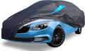 Car Cover Waterproof All Weather, 6 Layers Car Covers for Automobiles, Full Exterior Cover with Zipper, Outdoor Car Cover Sun UV Rain Snow Wind Protection for Sedan (196-210 inch)