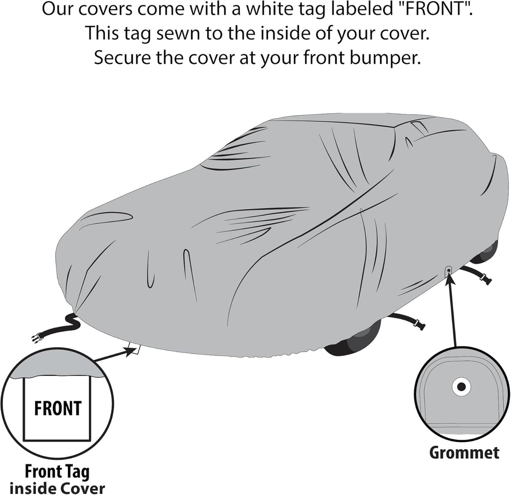 USCarCover 5 Layer All Weather Protection, Breathable Car Cover for Jeep Liberty 2002-2013 SUV Pollution, Dust, Sun, Snow, Rain