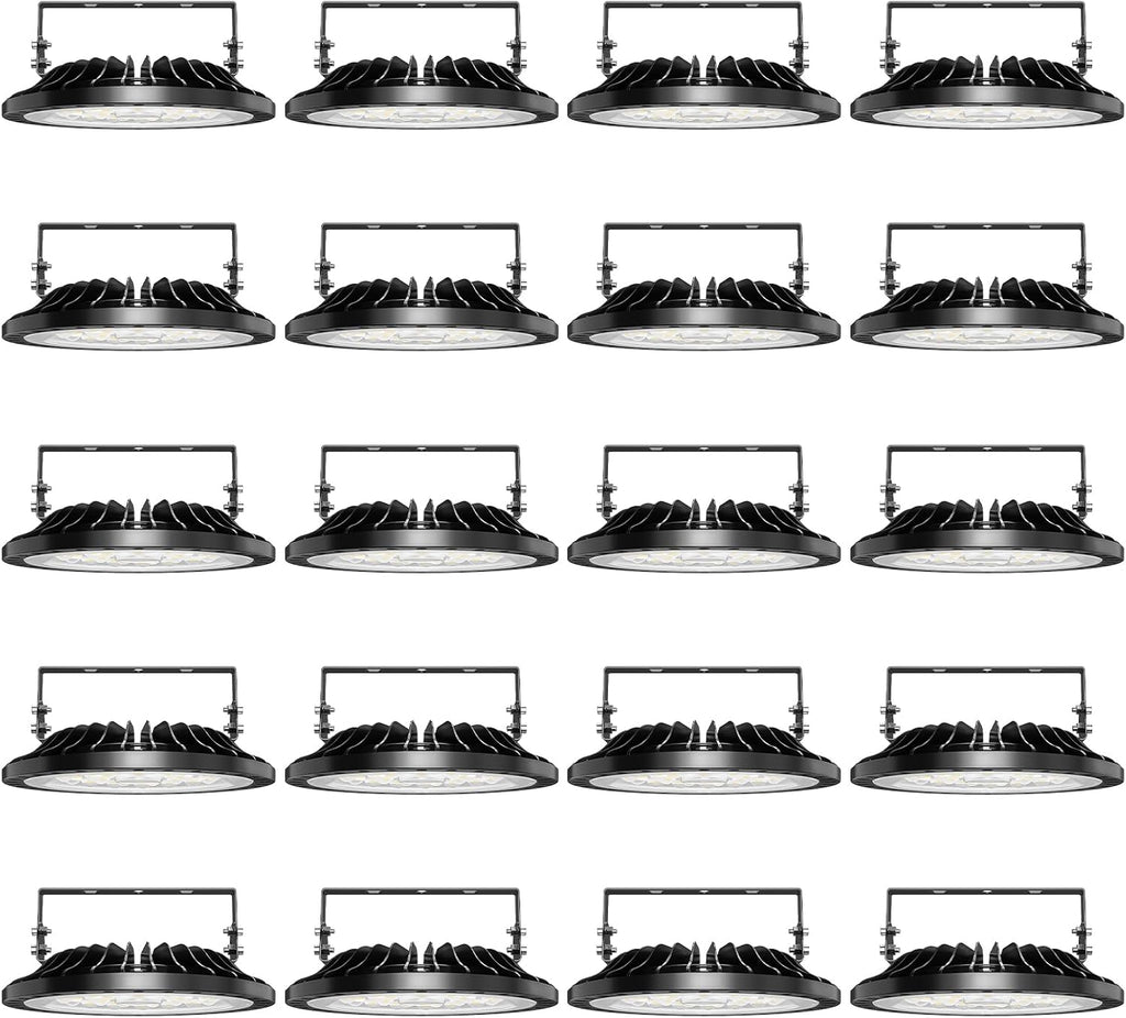 Viugreum 100W UFO LED High Bay Light 10,000LM 120V LED High Bay Lights 5000K Daylight, Alternative to 450W MH/HPS for Garage Workshop Barn Factory Warehouse - 20 Pack