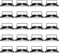 Viugreum 100W UFO LED High Bay Light 10,000LM 120V LED High Bay Lights 5000K Daylight, Alternative to 450W MH/HPS for Garage Workshop Barn Factory Warehouse - 20 Pack