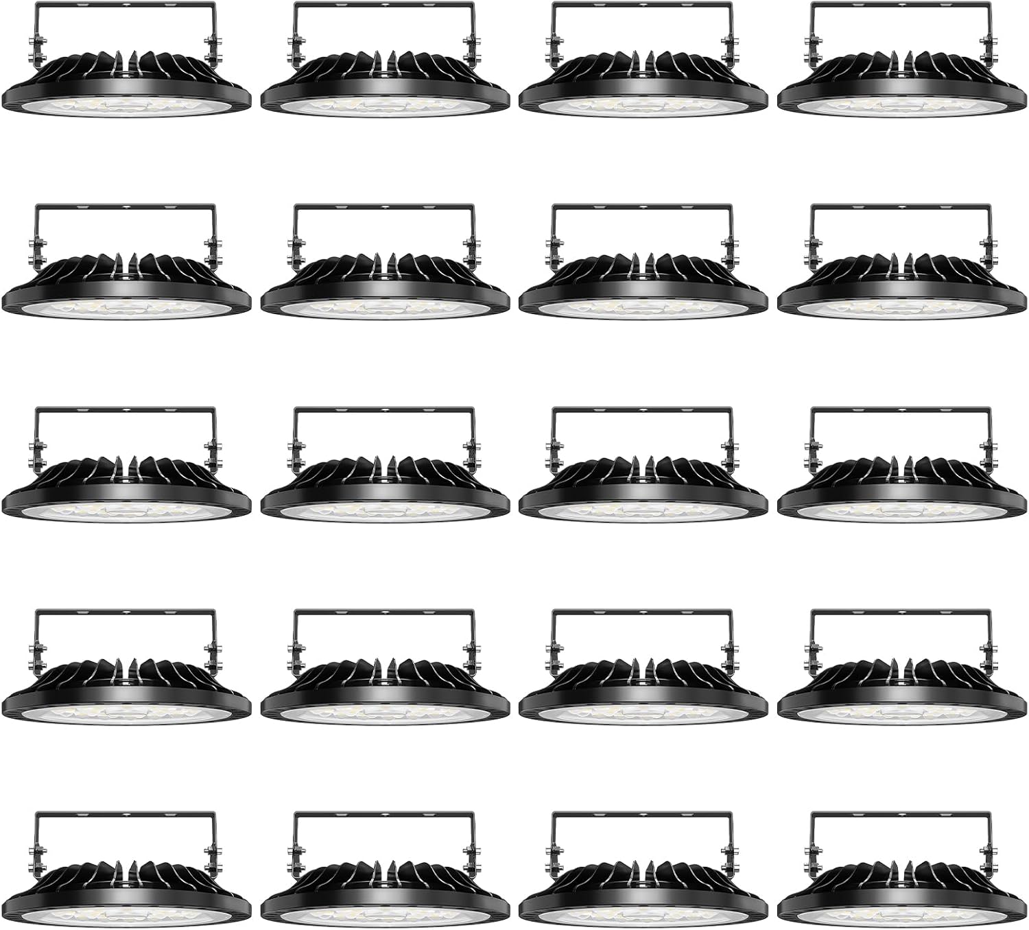 Viugreum 100W UFO LED High Bay Light 10,000LM 120V LED High Bay Lights 5000K Daylight, Alternative to 450W MH/HPS for Garage Workshop Barn Factory Warehouse - 20 Pack