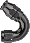 EVIL ENERGY 8AN 150 Degree PTFE One Piece Full Flow End Hose Fitting Aluminum Black