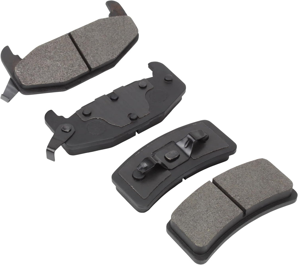 Premium Semi-Metallic Rear Brake Pads (1001-0377M) Compatible with 1988-1994 Buick/Chevrolet/Pontiac (Century/Cutlass Cruiser/Cutlass Supreme/Elan/Grand Prix/Lumina/Regal & More)