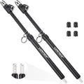 2-Pack Dual Head Tire Pressure Gauge, Heavy Duty Truck Tire Air Gauge Range 10-150PSI 1-10Bar, Straight-On Pencil Air Pressure Gauge Extended Tube for Semi Truck, Car Tire Pressure Checker