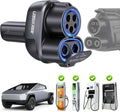 2025 Upgraded Cybertruck 2 in1 CCS & J1772 to Tesla (NACS) Adapter,250KW Fast Charging for Tesla Model 3/Y/S/X/Cybertruck, Compatible with CCS1 DC & J1772 AC Stations, Supports Level 1/2/3 Chargers