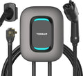 EV Charger Level 2, TESSAN 40A/240V Electric Vehicle Fast Charging Station for Home, Electric Car Charger Equipment 25ft Cable with Holder for Indoor, Outdoor, NEMA 14-50 Plug