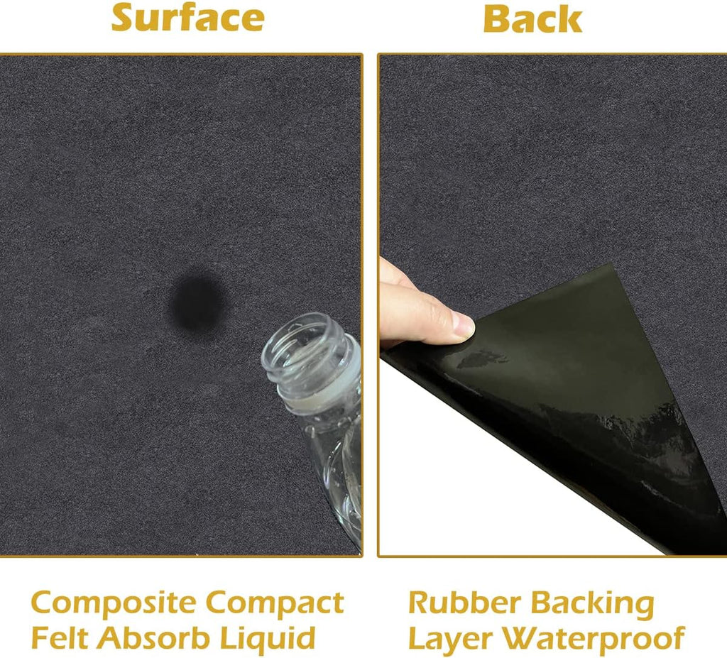 Large Rubber Mat 6.6x8.5 Feet Oil Absorbent Garage Mat for Under Car Waterproof Backing Layer Golf Cart Mat Protects Floor from Spills, Drips, Splashes and Stains Oil Drip Pan