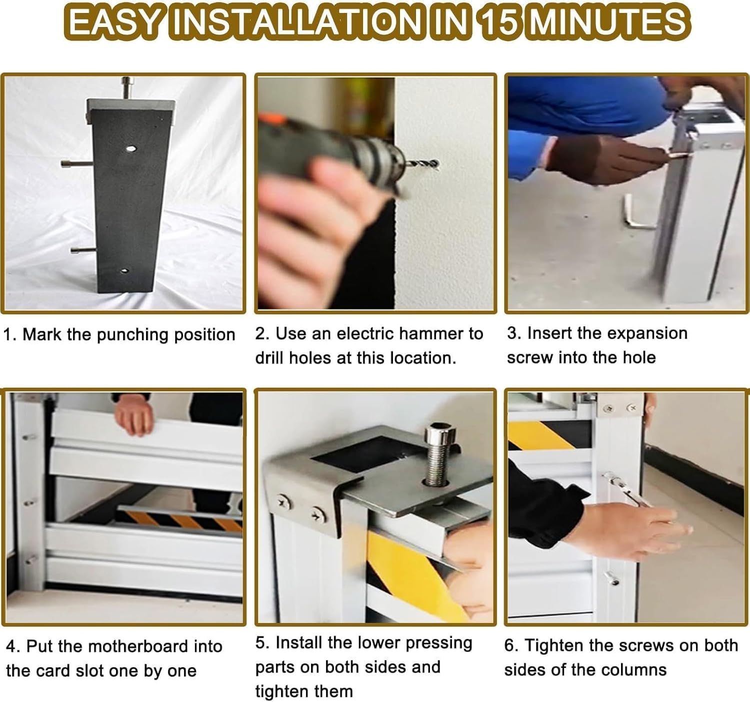 Reusable Heavy Duty Aluminum Flood Barriers for Home Exterior, Flood Protection Barriers Water Barrier Door Quick Detachable Garage Doors Detachable Mobile Rain Water Baffle ( H 23.6 inch L 10FT)