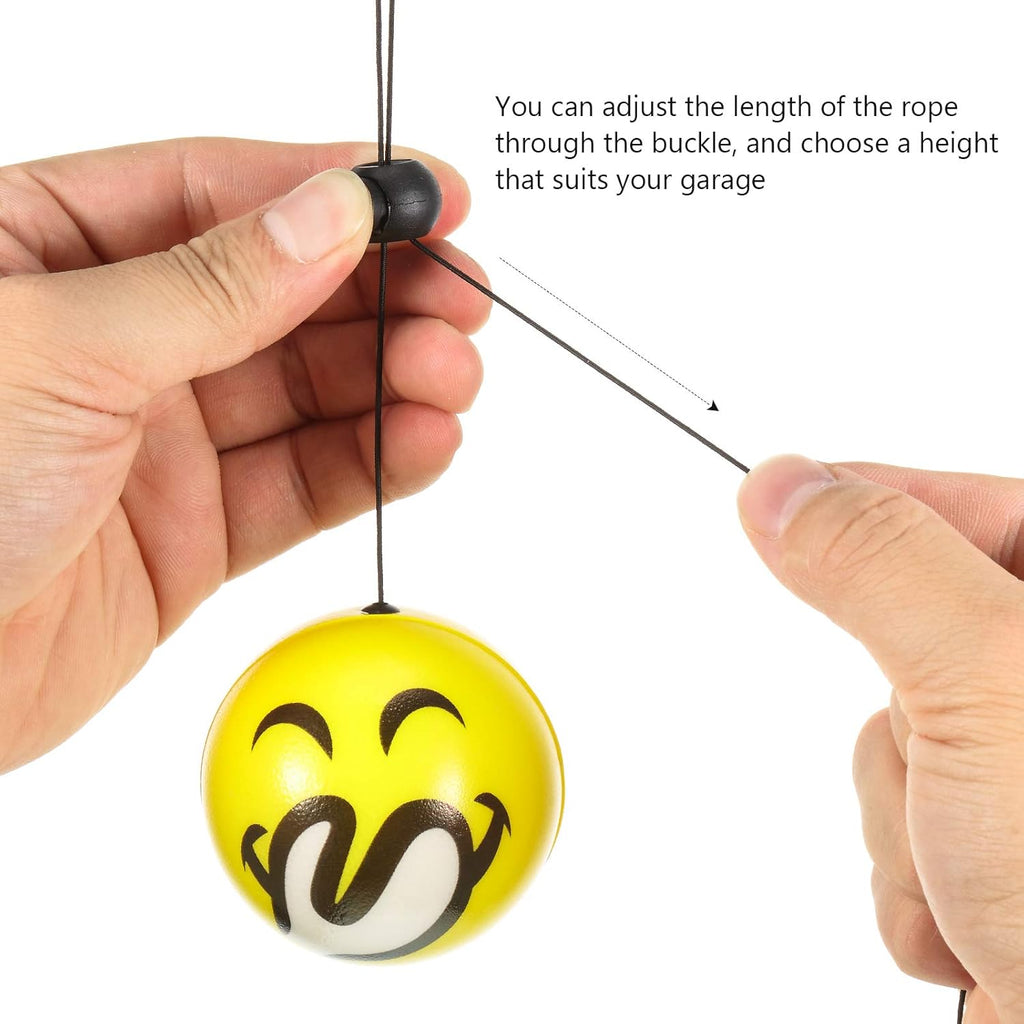 BBTO Double Garage Parking Aid Tennis Tennis Ball for Garage Parking includes Retracting Ball Sensor Assist Solution Car Stop Indicator (6 Pieces)