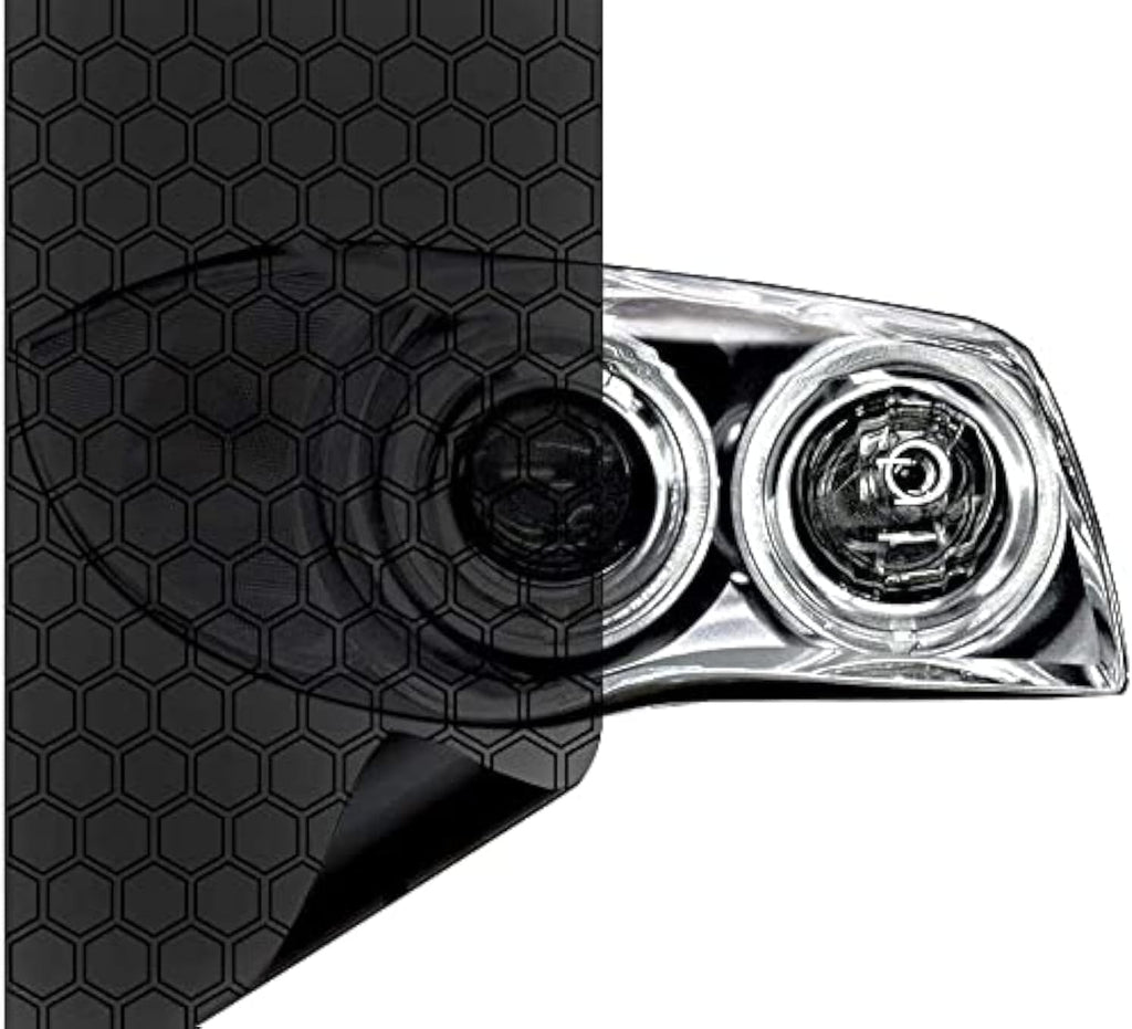 VViViD Extra-Wide Headlight Taillight Vinyl Tint Wrap 16 Inch x 60 Inch Roll (Hex+ Dark Smoke)