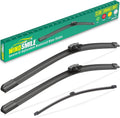 24" 20" 13" Windshield Wiper Blades Replacement for BMW X2 2018 2019 2020 2021 2022 2023 Premium All Weather Front Rear Wipers Set - OEM Quality (Pack of 3)