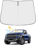 Windshield Sun Shade for Ford F-150 2015-2020 F150 Thicken 6-Layer Foldable Front Window Sunshade Sun Visor Protector Block UV Rays Keep Vehicle Cool
