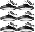 6Pack 250W UFO LED High Bay Light,30000lm 6000K Daylight 2500W Equivalent with US Plug Cable LED Garage Lights Commercial Warehouse Area Light Workshop Garage Factory Lowbay Area Lighting