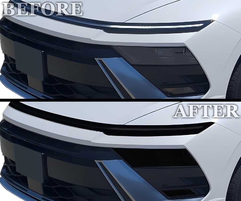 BOGAR TECH DESIGNS Precut for Hyundai Sonata 2024-2025 Full Headlight Taillight Tint Kit, Dark Smoke