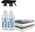 MAXLONE ™ Car Spray with Triphene® Technology, Quick Spray & Wipe All Purpose Waterless Detailer - Clean, Shine, Protect Paint, Glass, Wheels, Trim Without Pre-Washing (2, 20oz w 4 Micro Fiber Cloth)