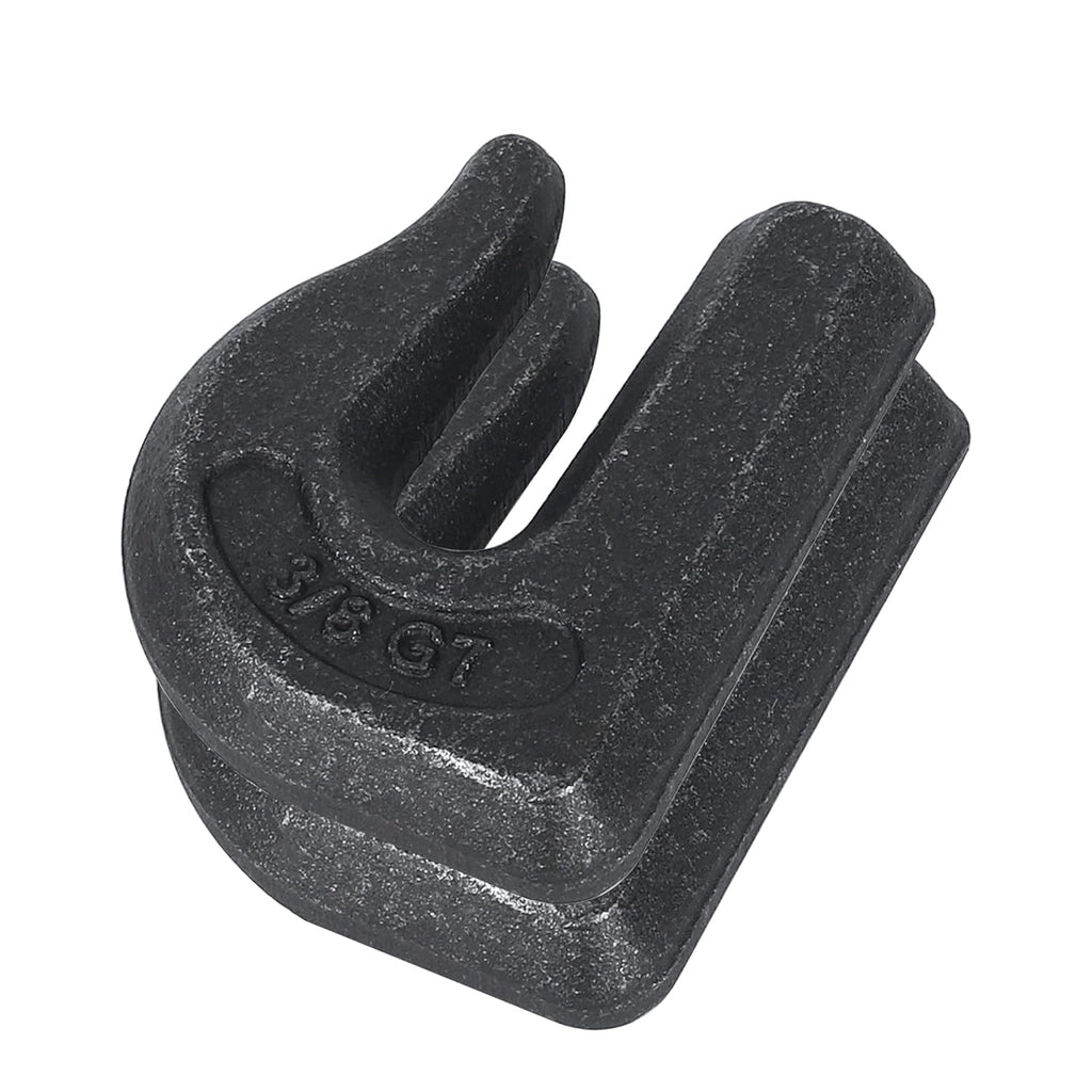 3/8 inch Weld On Grab Hooks,6PCS Heavy Duty Clevis Grab Chain Hook, G70 Tractor Bucket Hooks Great for Car, Truck, Tractors, Loader Bucket Forklift Trailer