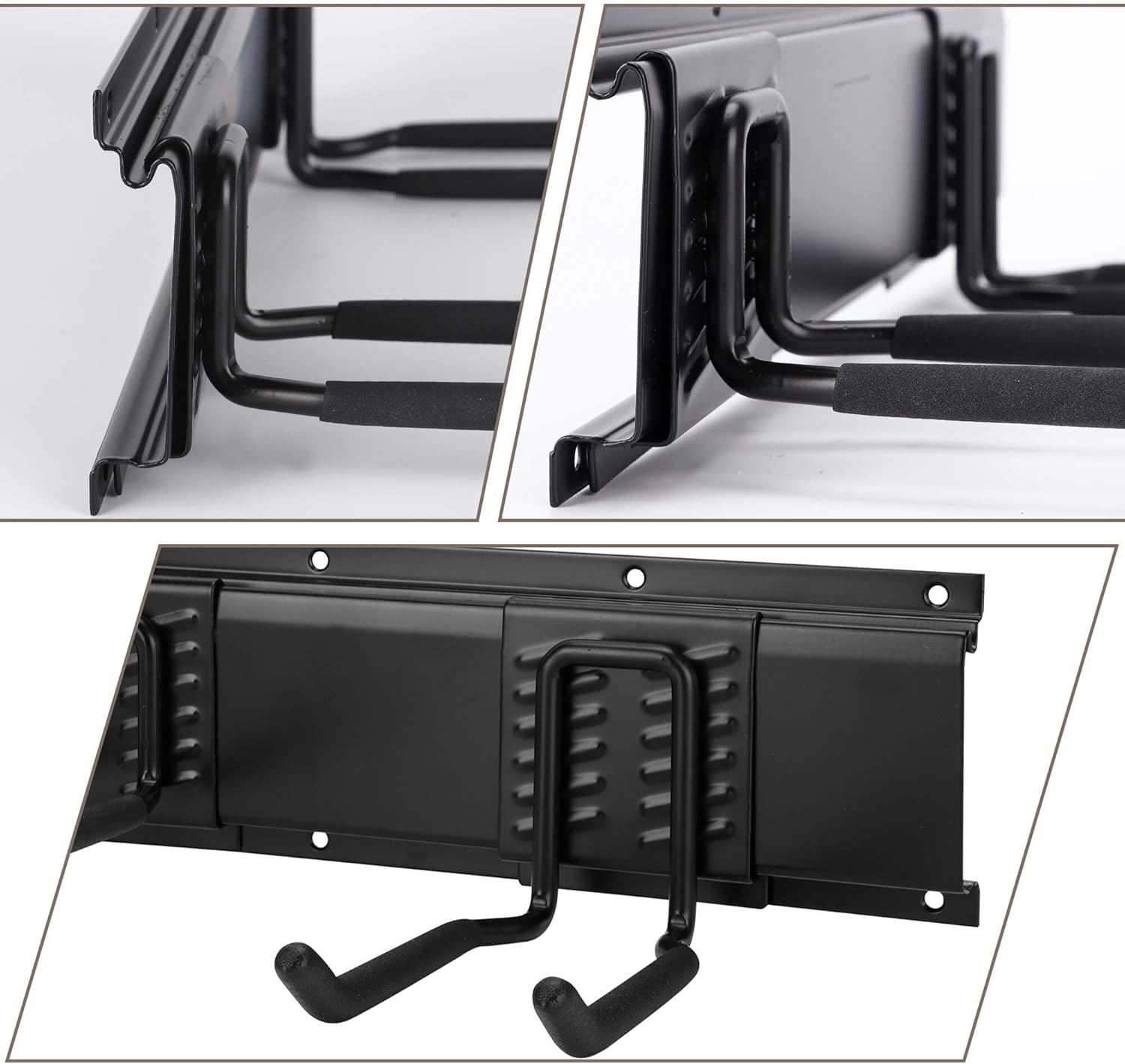 Garage Tool Organizer and Hanging Storage Rack, Heavy Duty Hooks for Organizing Various Tools in Shed, Garden, Yard