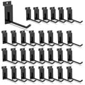 3-H Slatwall Accessories - 30 Pack, 4 Inch Slat Wall Hooks & Hangers, Heavy Duty, Proslat Compatible
