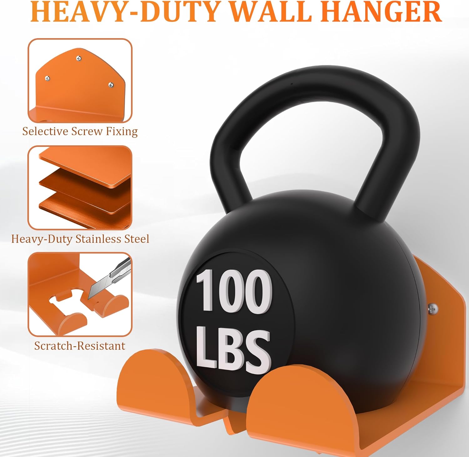 Garage Storage Trimmer Rack Garden Power Tool Hanger for Lawn Mower, Shed Organizer, Weedeater Rack, Garage Organization